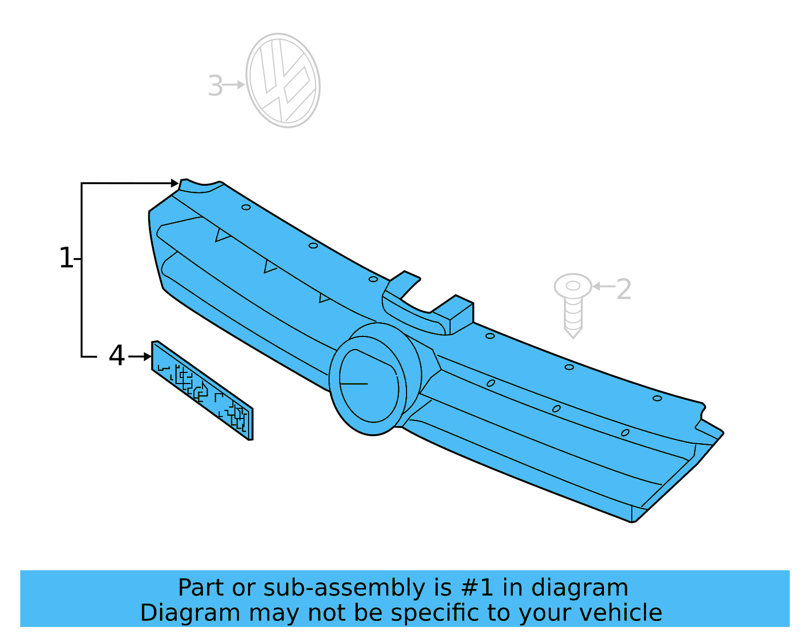 Grille 5GM-853-651-AM-ZLL - View 4