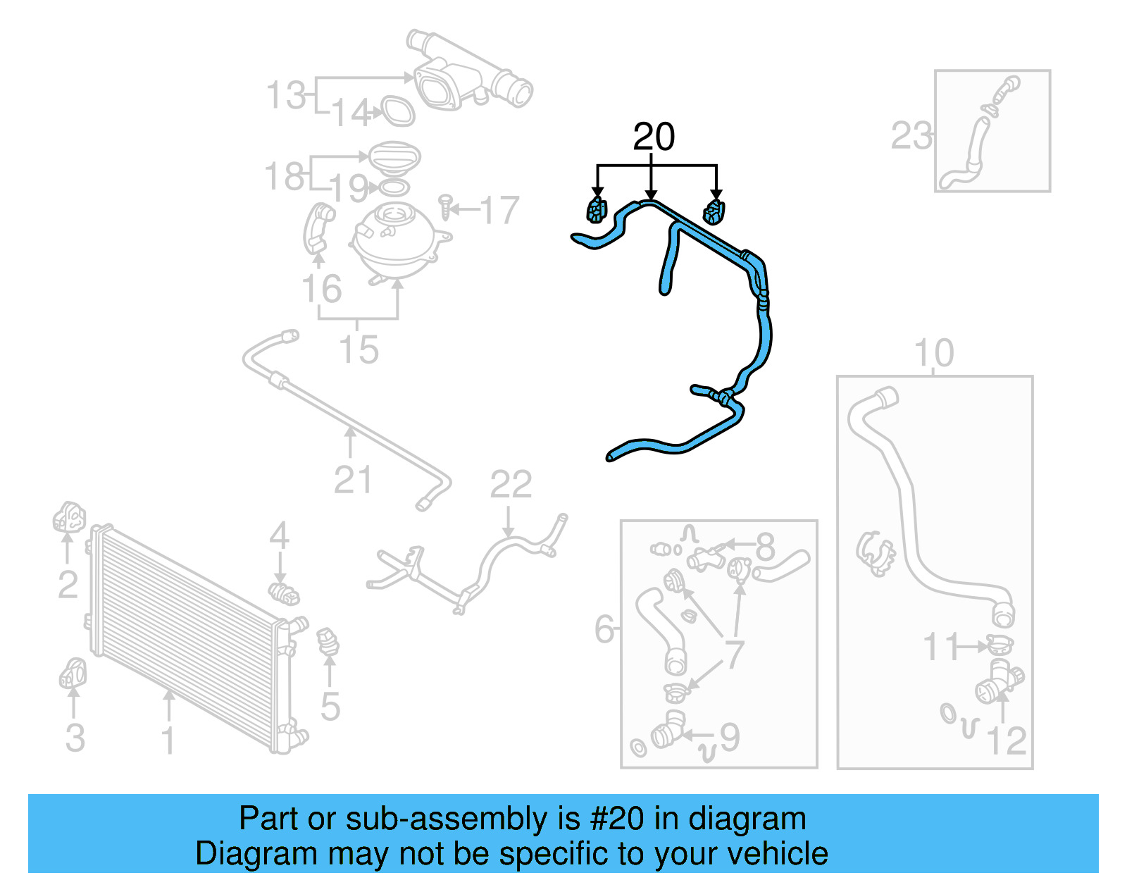 Overflow Hose 1J0-122-447-EN - View 3