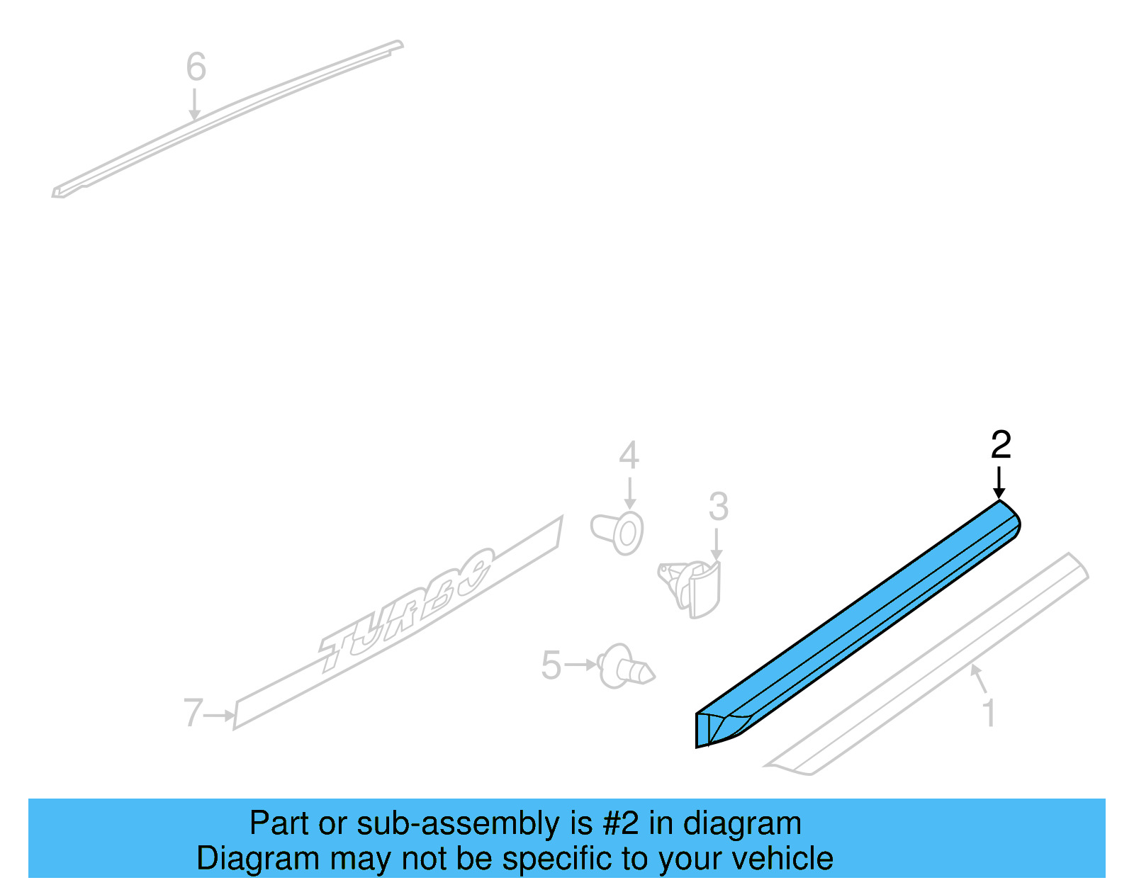 Molding 5C5-854-939-M-9B9