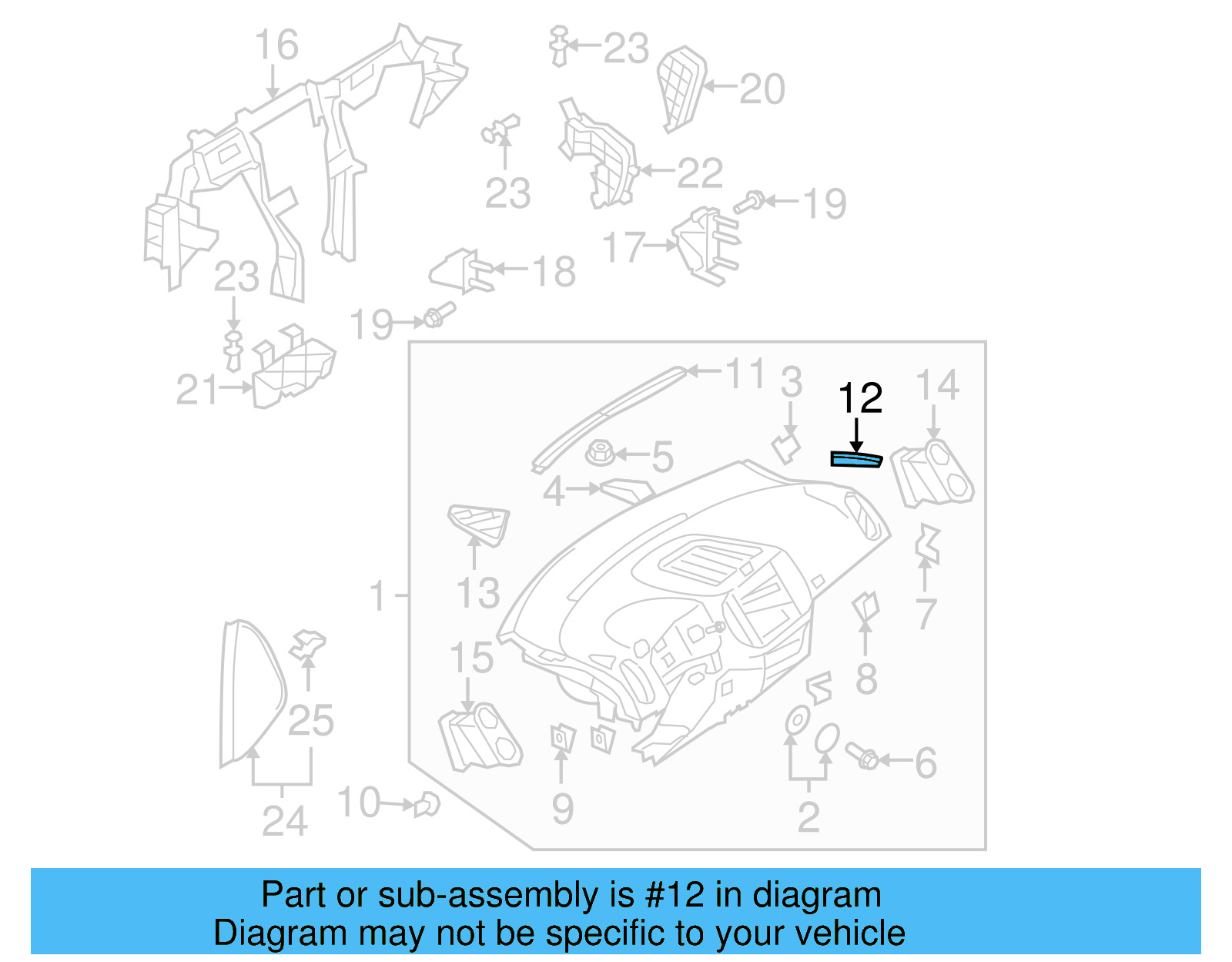 Air Vent Grille 5N0-819-706-B-81U - View 6