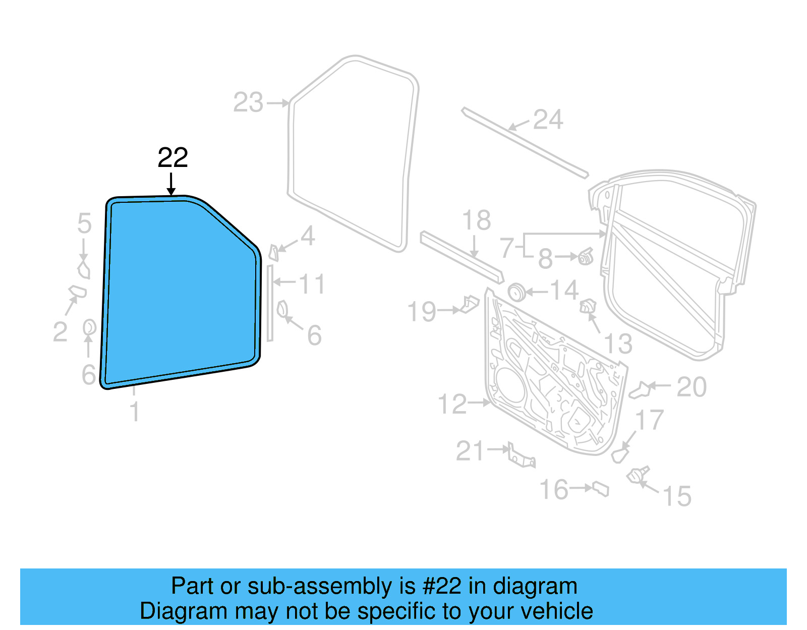 Door Weather 7L0-837-911-E - View 6
