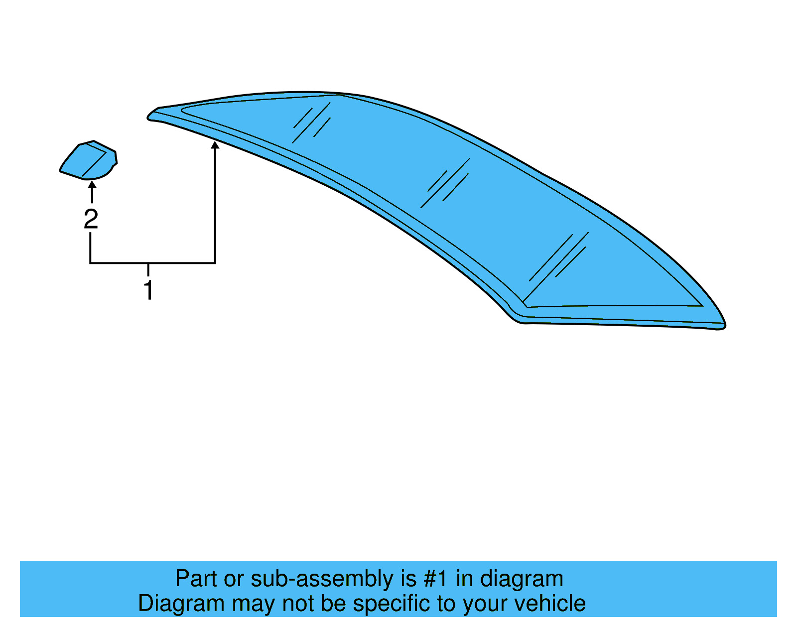 Back Glass 561-845-051-D-NVB - View 6