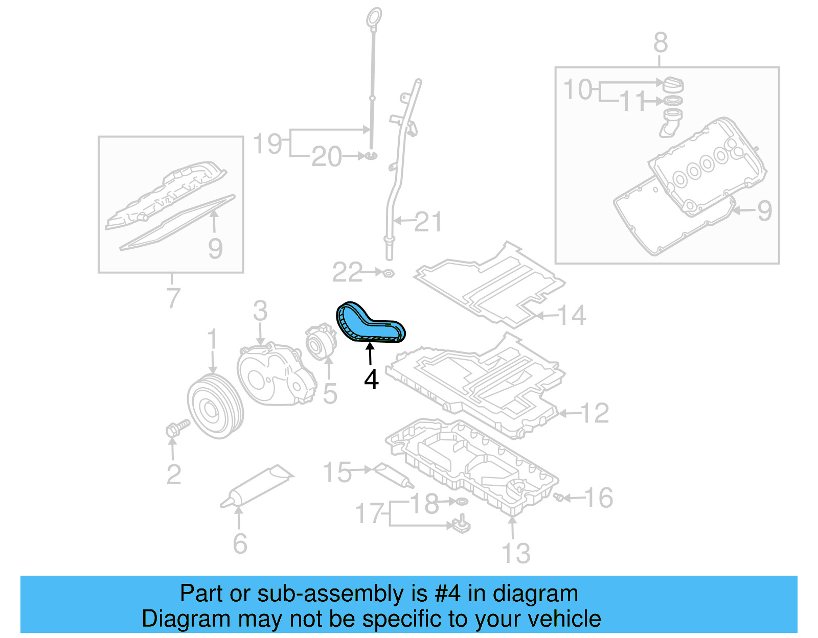 Timing Belt 07D-109-119-A - View 3