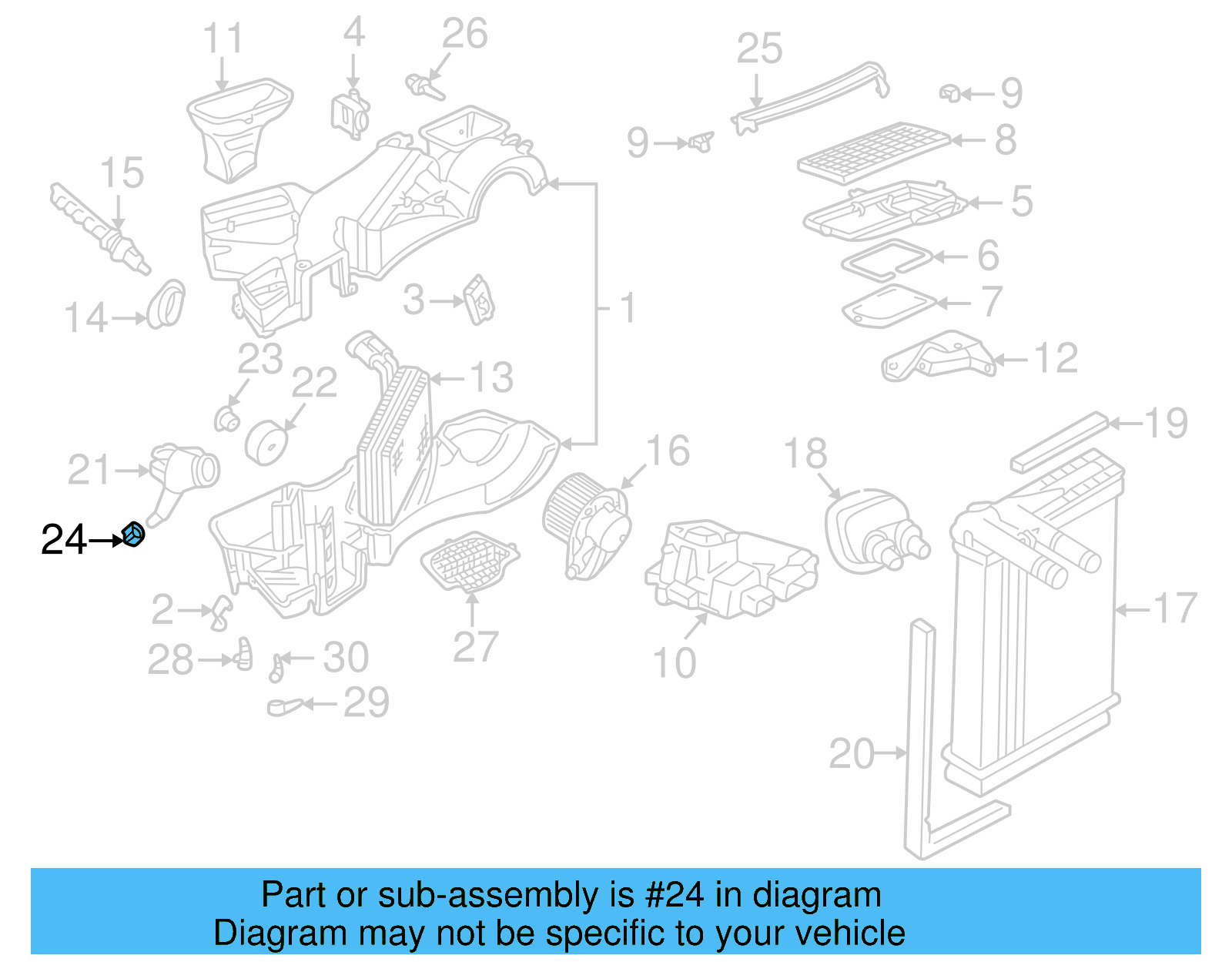 HVAC Heater Control Valve 1H0-820-119-A - View 16