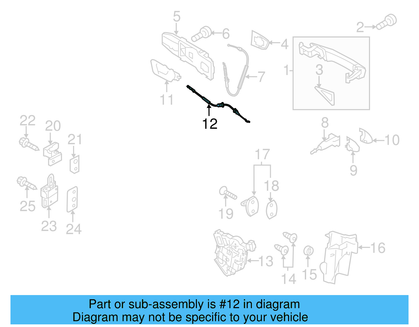 Release Cable 5K3-837-085-G - View 2