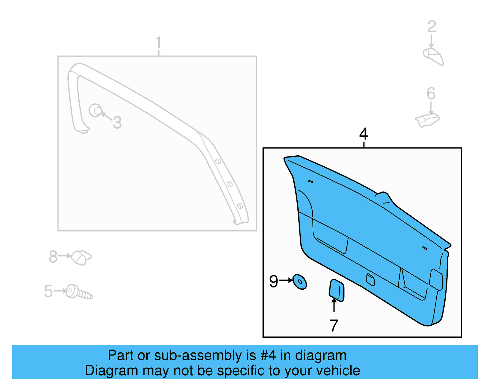 Lower Trim 5K6-867-605-B-82V - View 7