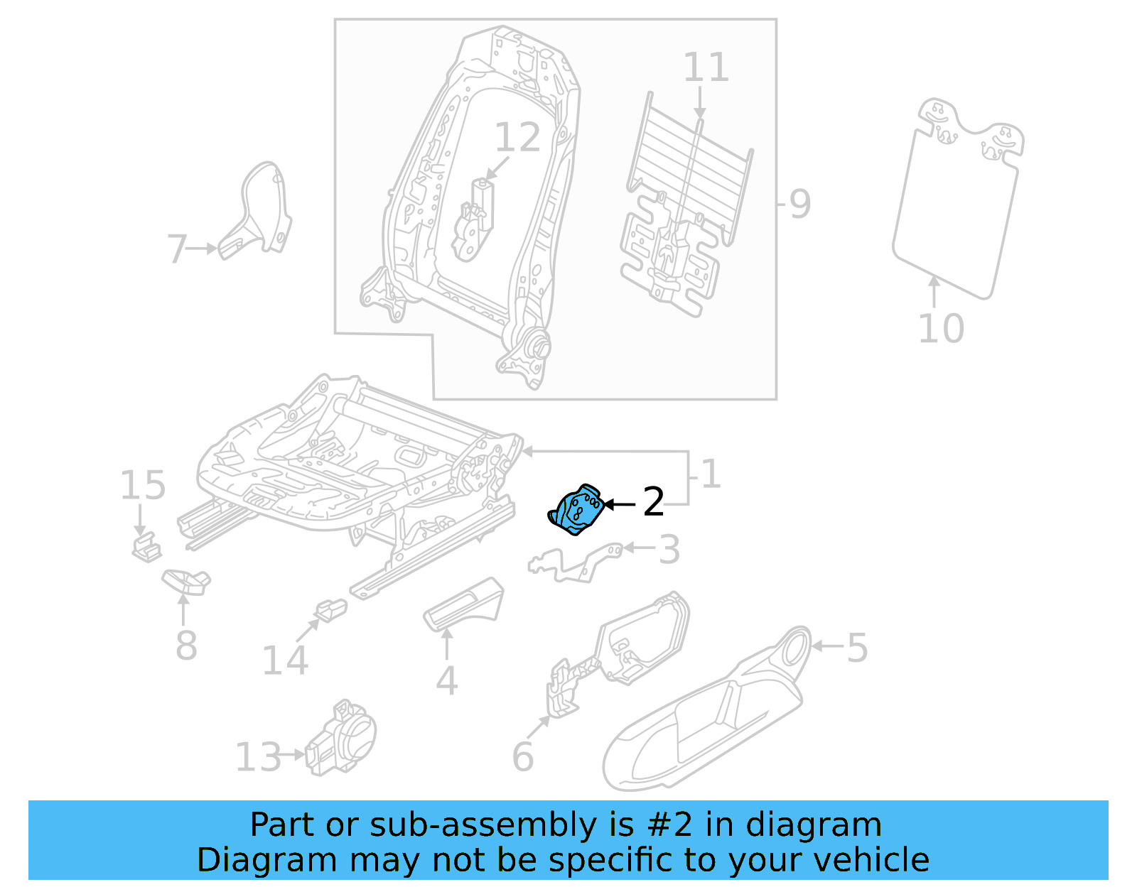 Height Adjuster 3Q0-881-053 - View 5