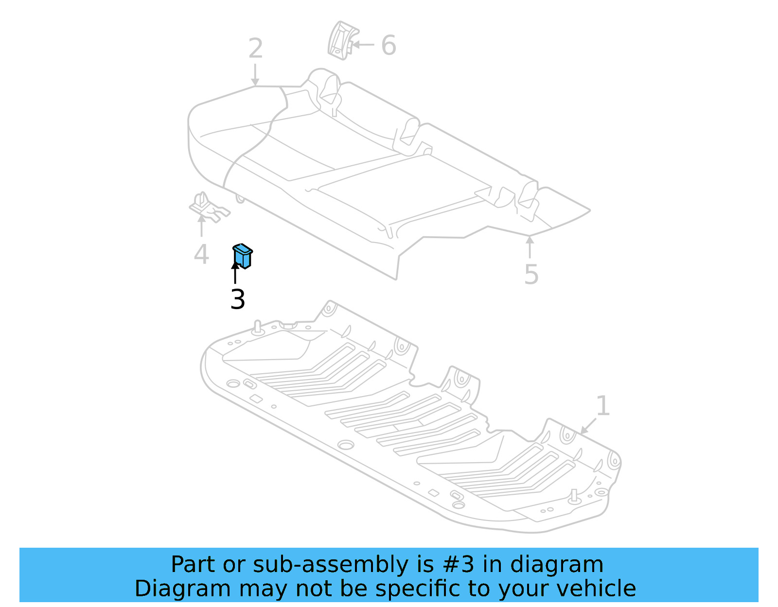 Seat Cushion Pad Grommet 4L0-886-373 - View 14