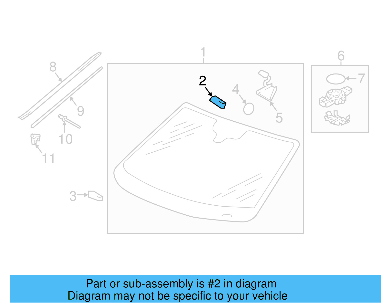 Windshield Spacer 5C5-845-132 - View 8