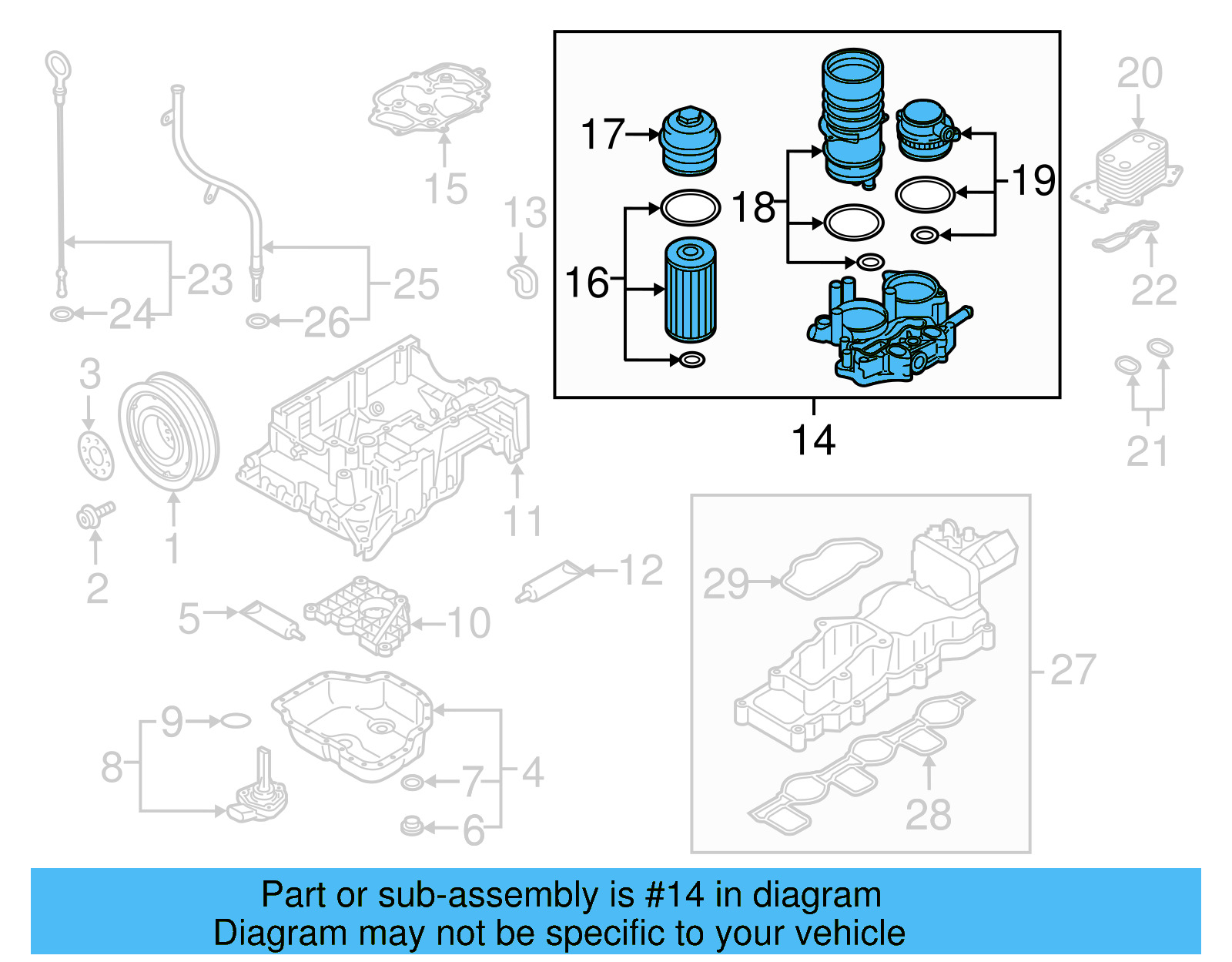 Oil Filter Housing 059-115-397-AG - View 13