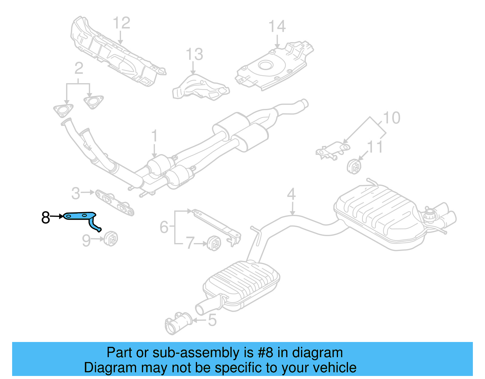 Center Bracket 1K0-253-461-Q - View 3