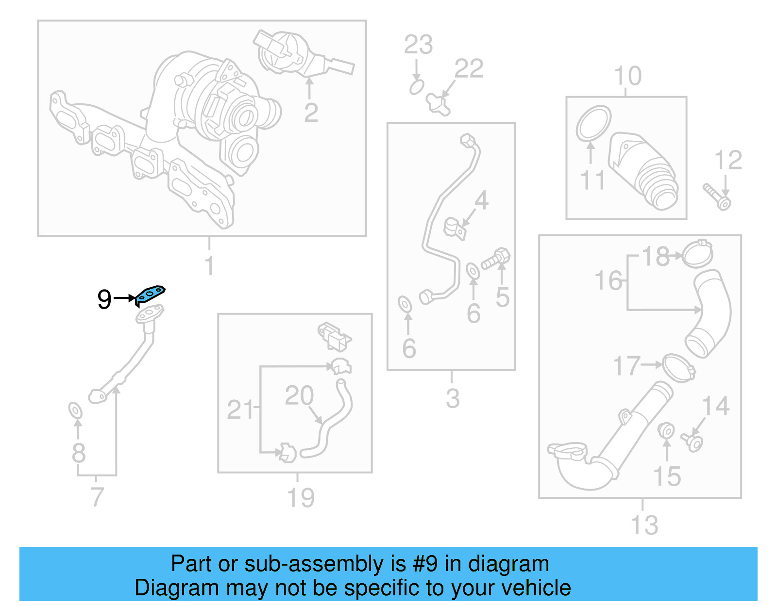 Oil Outlet Tube Gasket 04B-145-757 - View 13