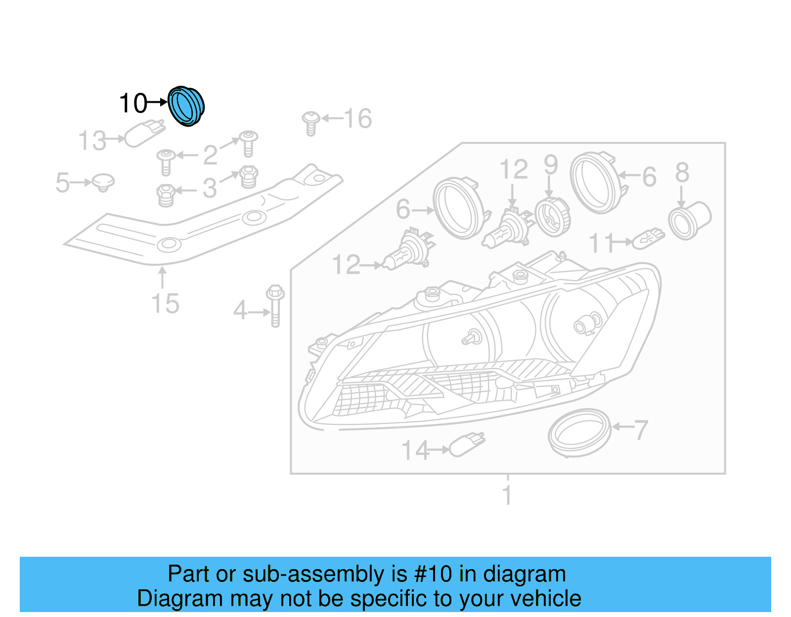 Inner Cap 561-941-607-C - View 4