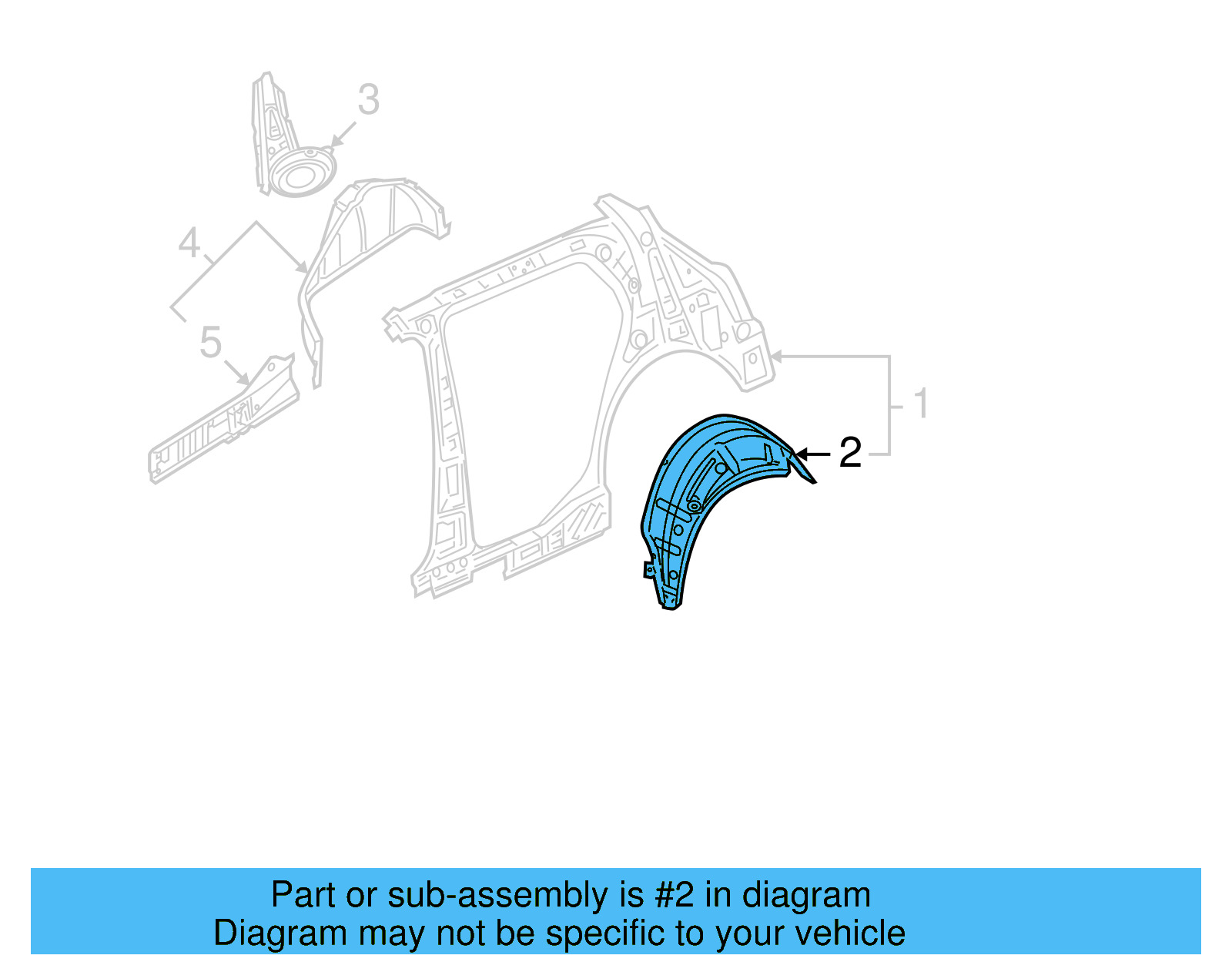 Outer Wheelhouse 1K6-809-412-B - View 14