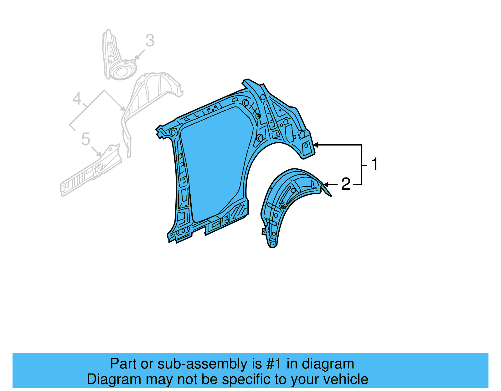 Inner Panel 5K4-809-403-B - View 9