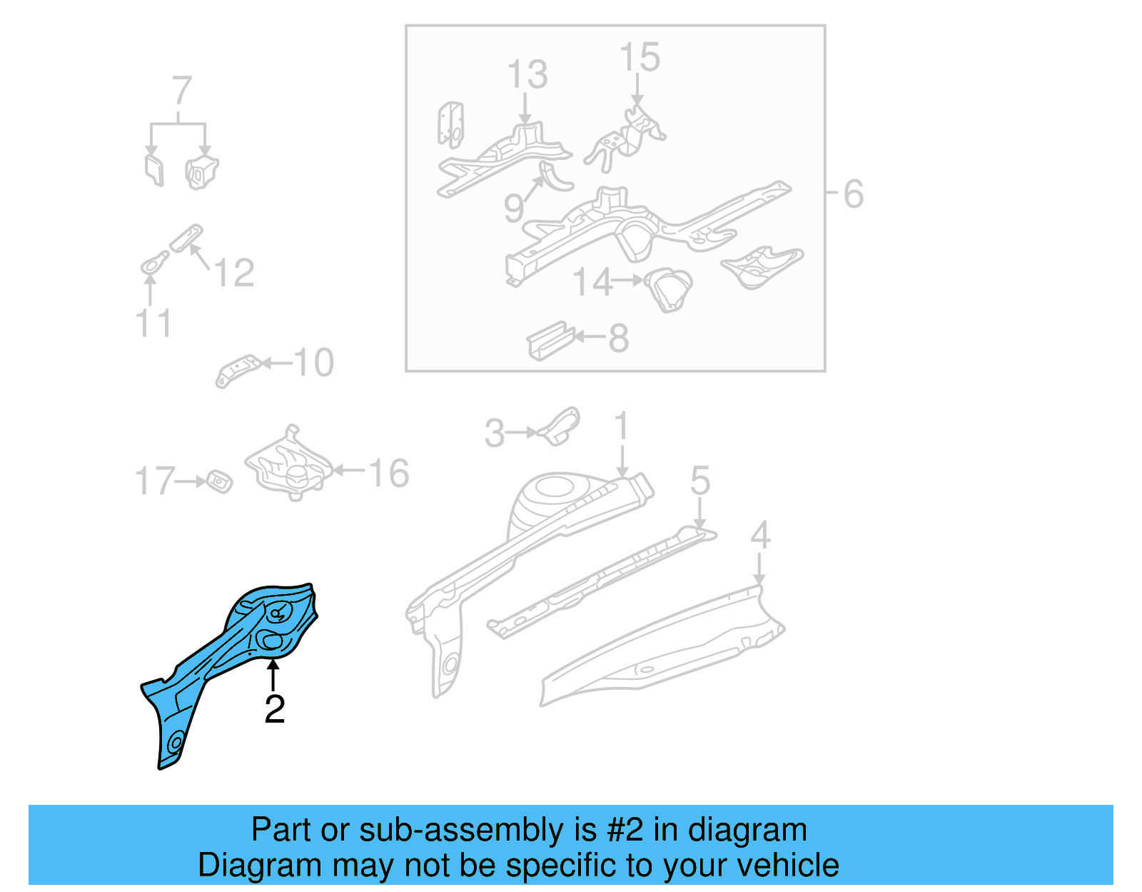 Inner Panel 1J0-809-106 - View 9