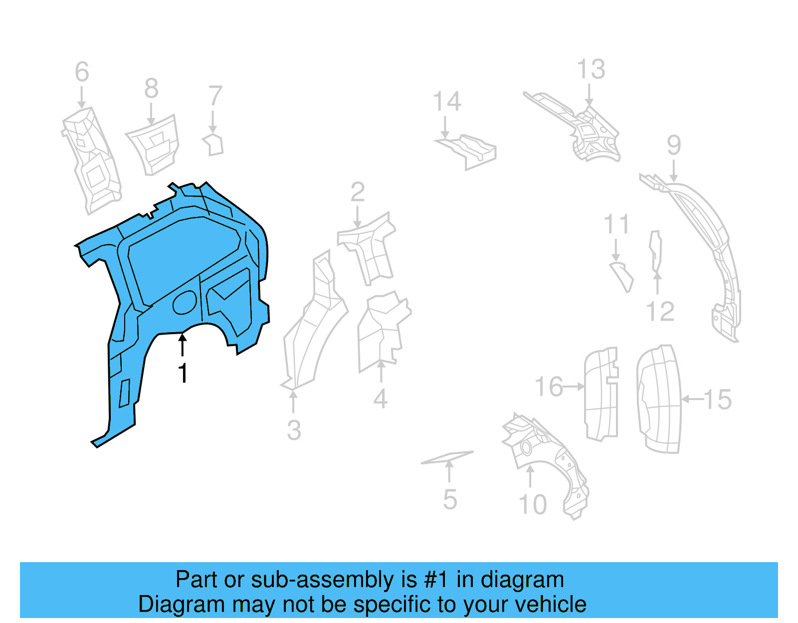 Inner Panel 7B0809841D - View 4