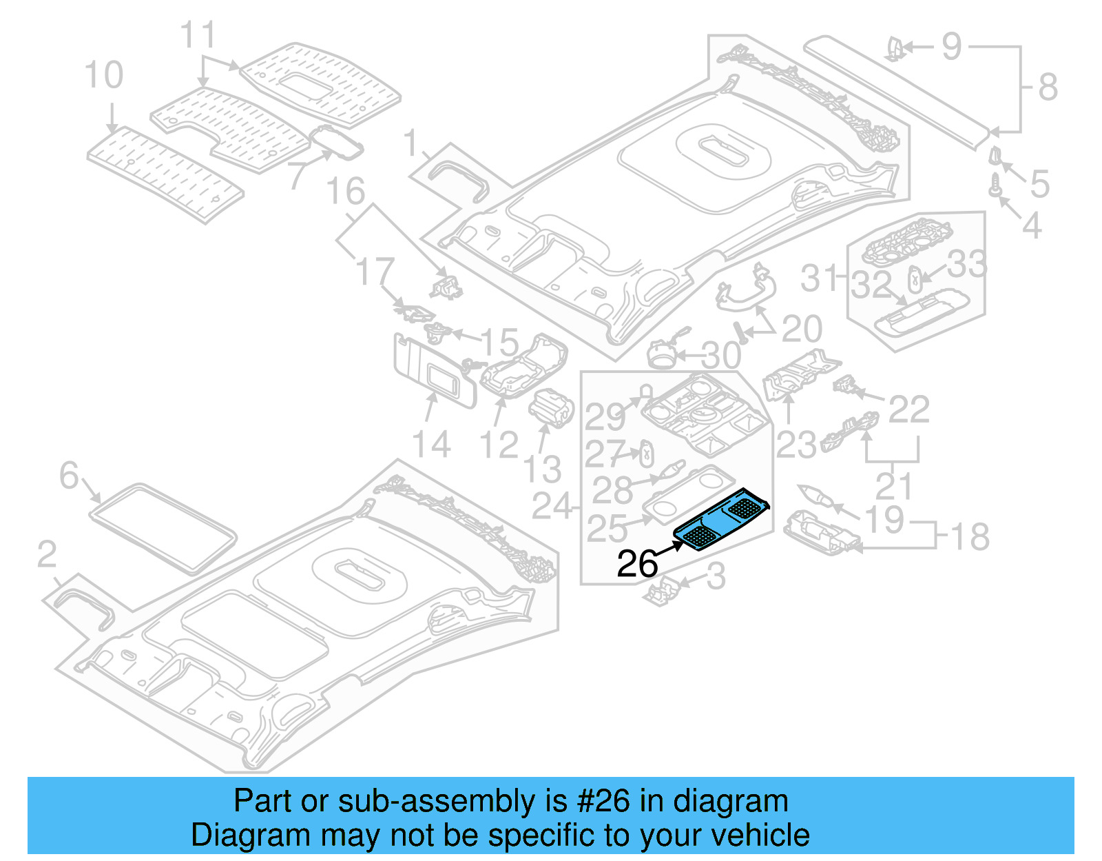 Lamp Bezel 1K0-947-133-E-28U - View 8