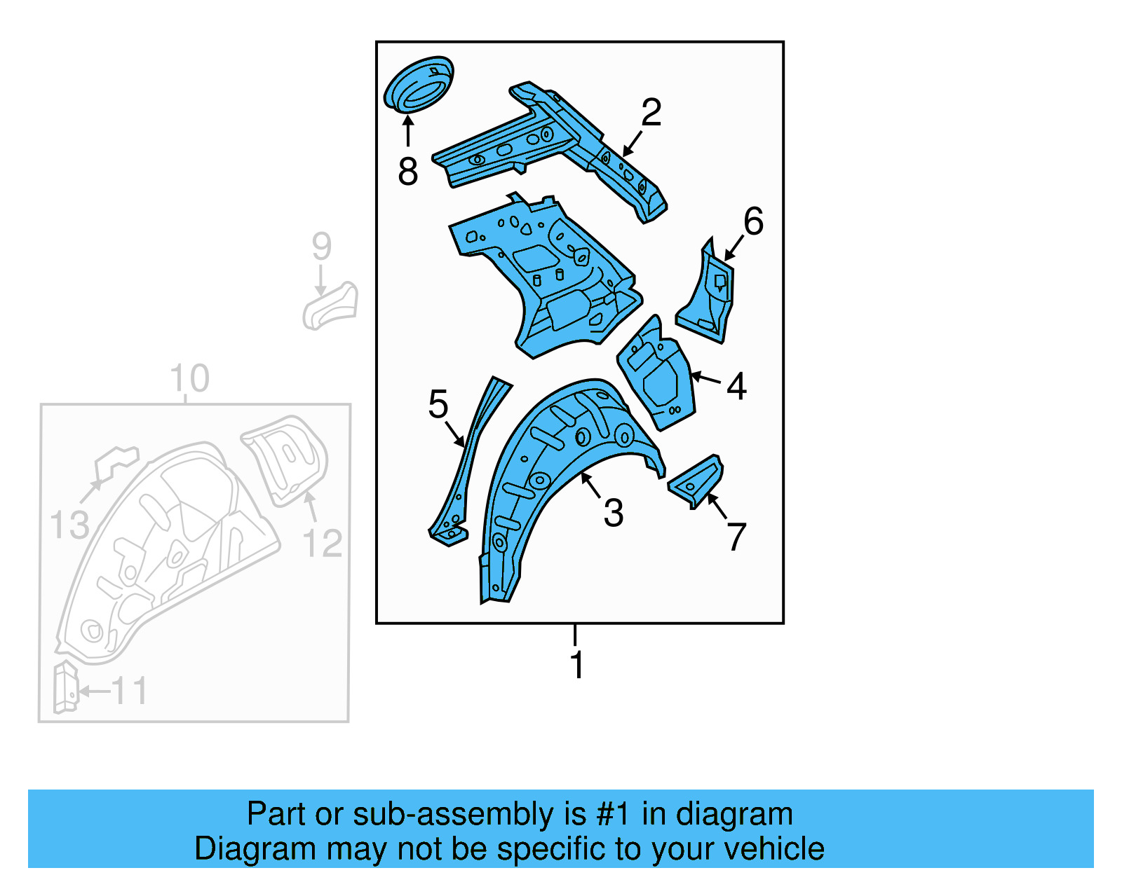 Inner Side Panel 5G4-809-604-A - View 10