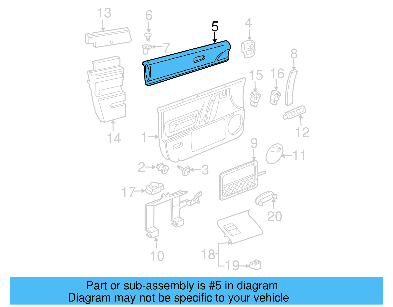 Upper Trim Panel 1C0-868-084-62J