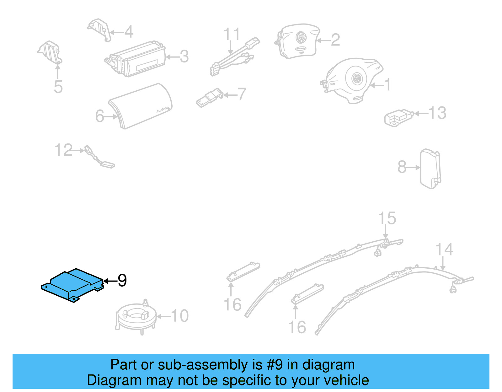 Control Module 1C0-909-605-F-017 - View 5
