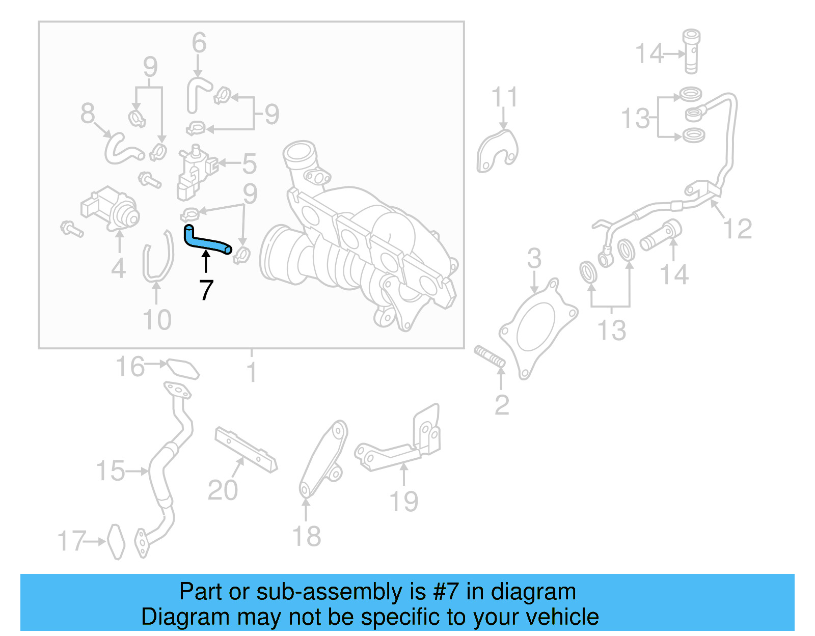 Lower Hose 06F-145-718-S - View 3