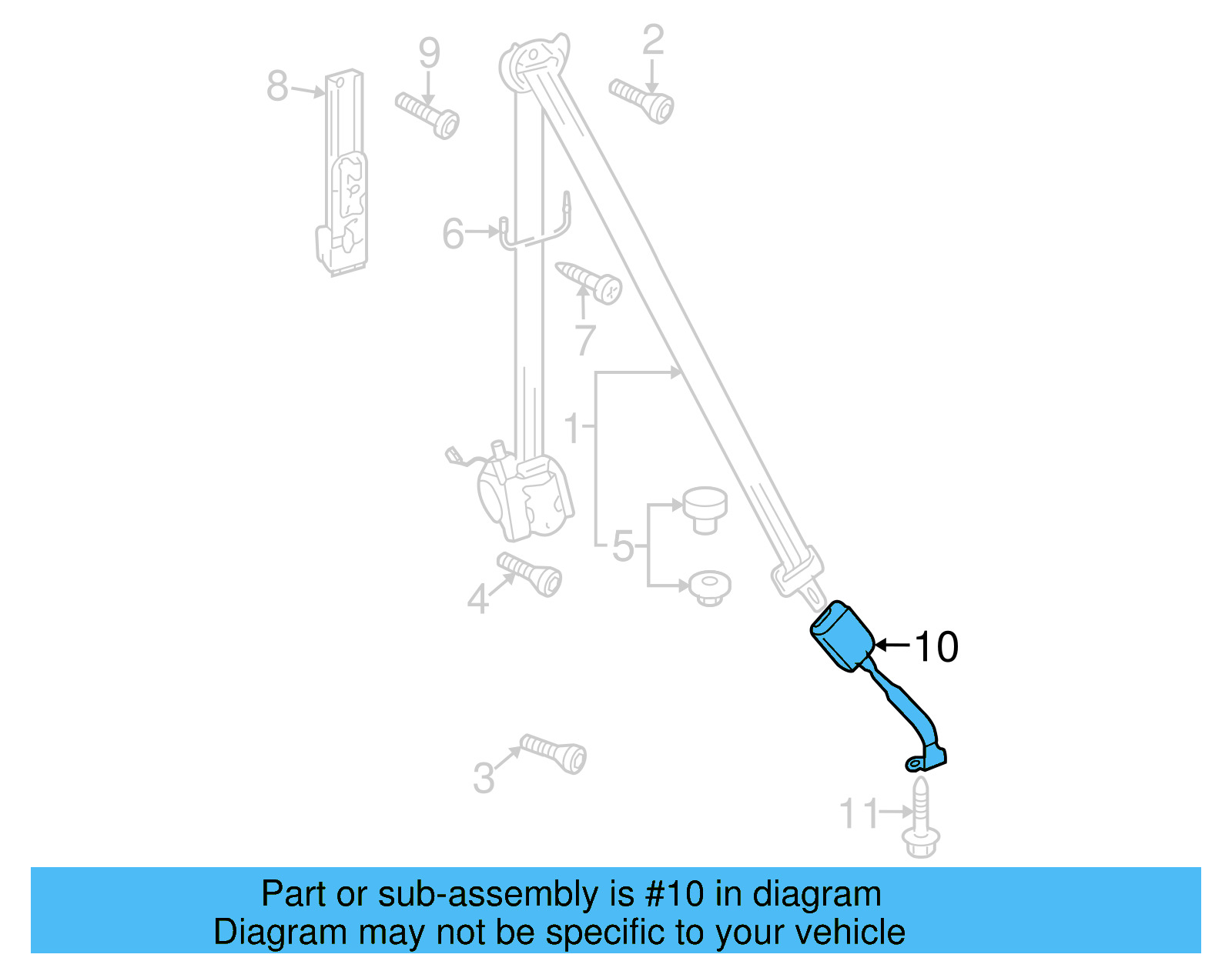 Buckle End 5N0-857-755-G-QVZ - View 4