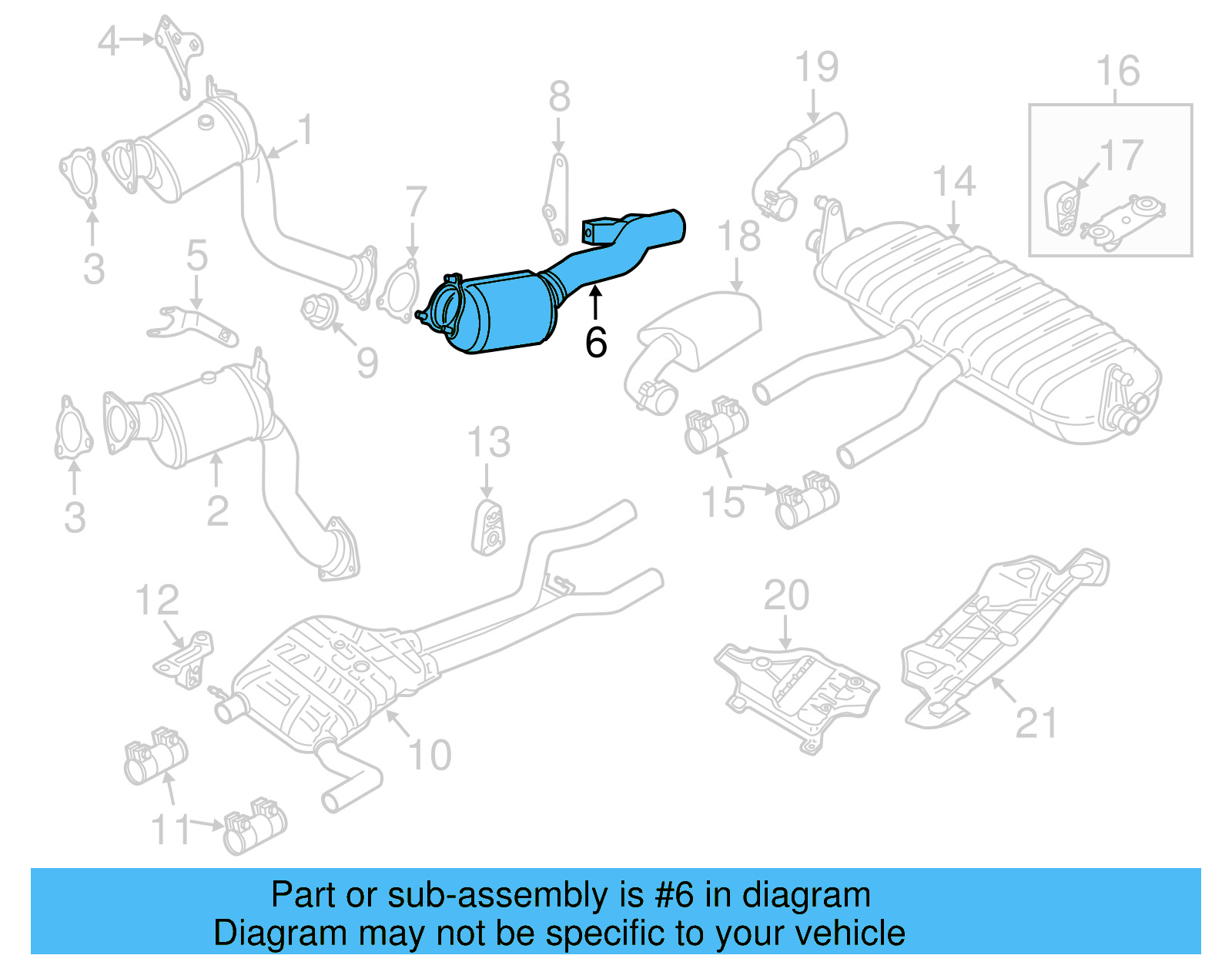 Exhaust Pipe 7P0-253-209-G