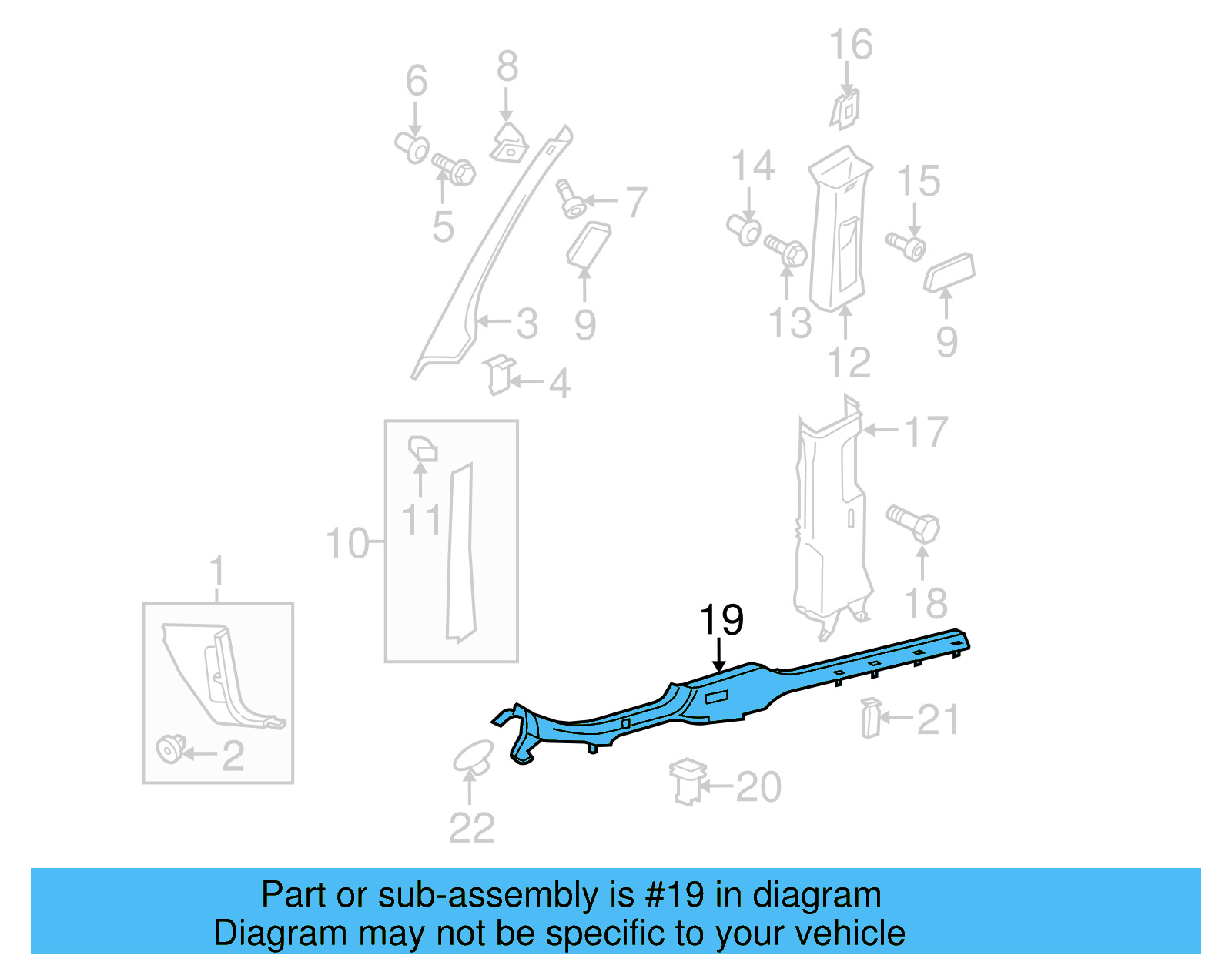 Sill Plate 1K5-853-372-3U6 - View 13