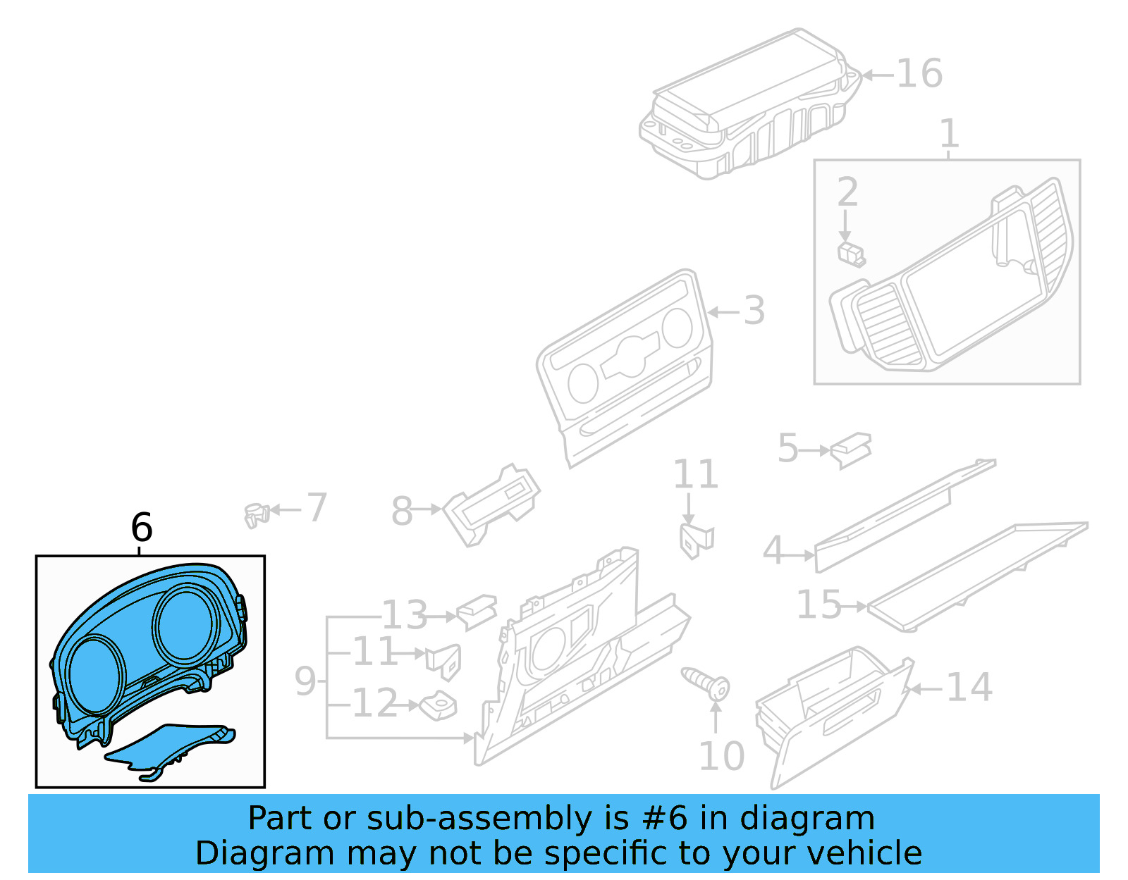 Cluster Bezel 3CN-858-366-B-IQI - View 4