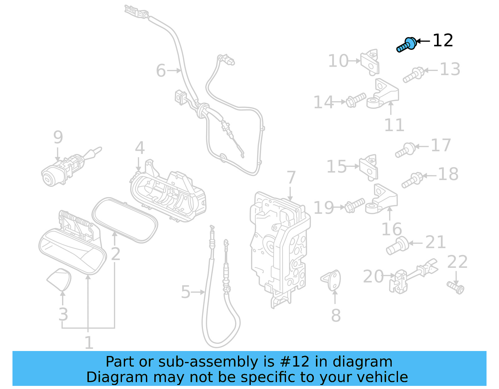 Upper Hinge Mount Bolt WHT-007-978 - View 11