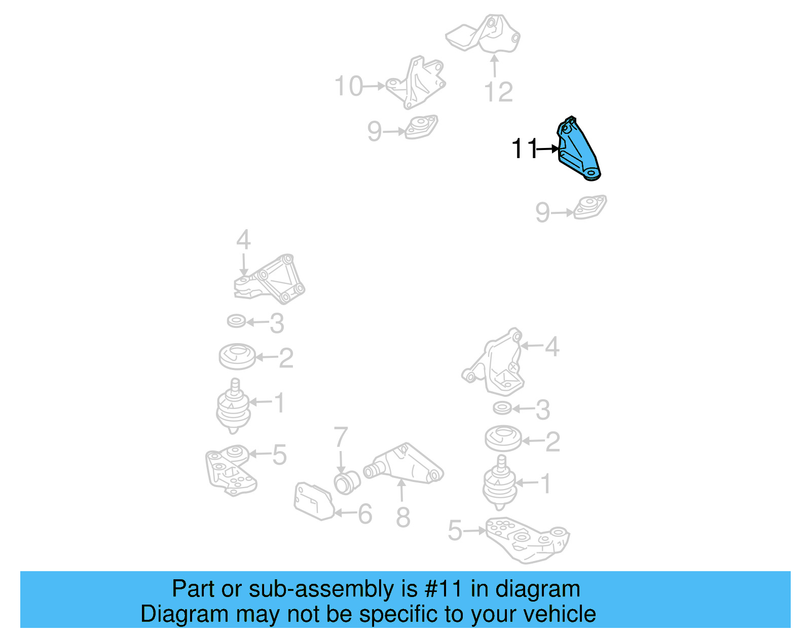 Trans Support 8D0-399-113-AG - View 12