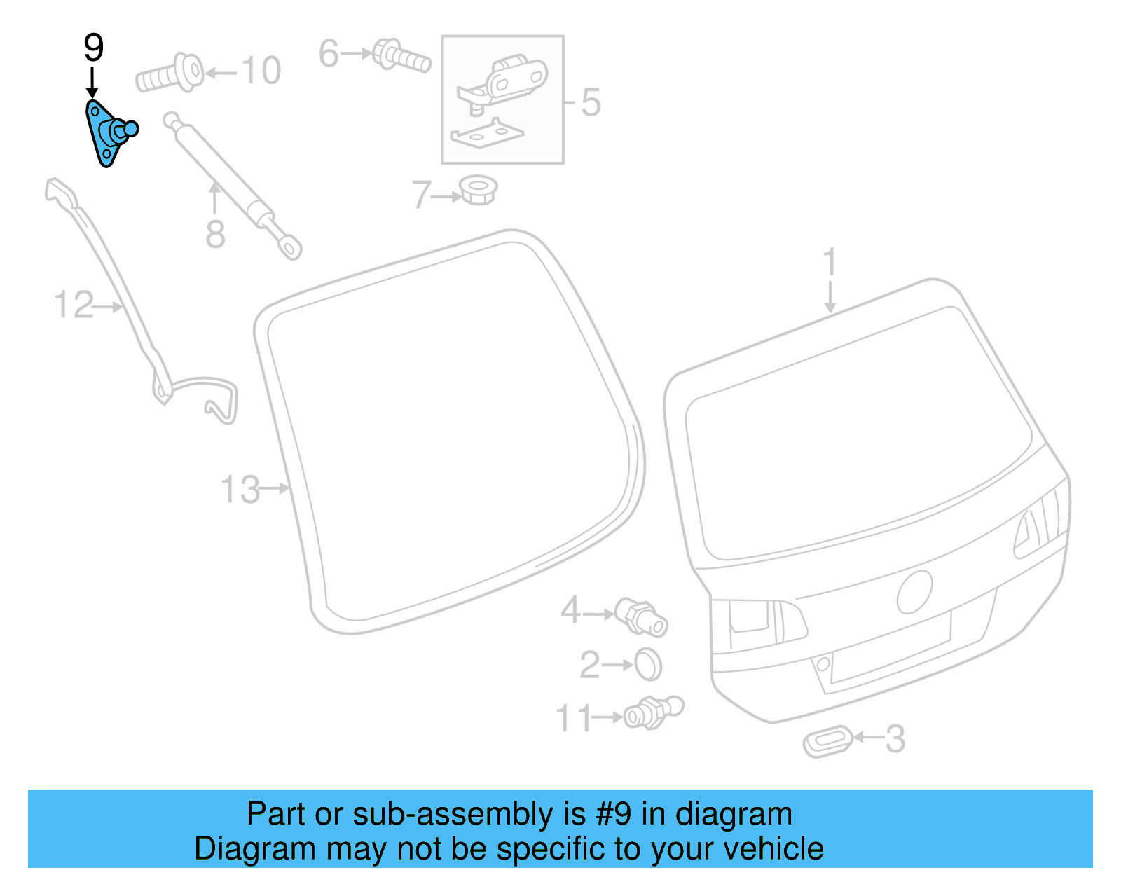 Upper Mount 7P6-827-428-C - View 4
