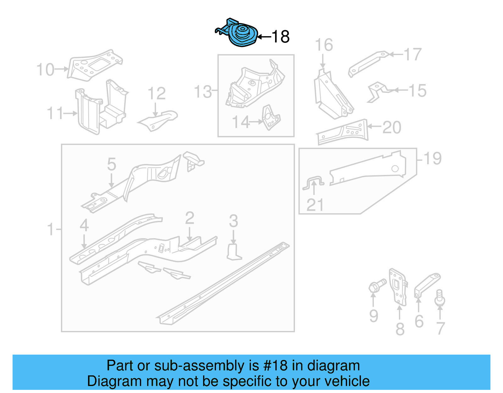Strut Tower 5N0-809-071 - View 6