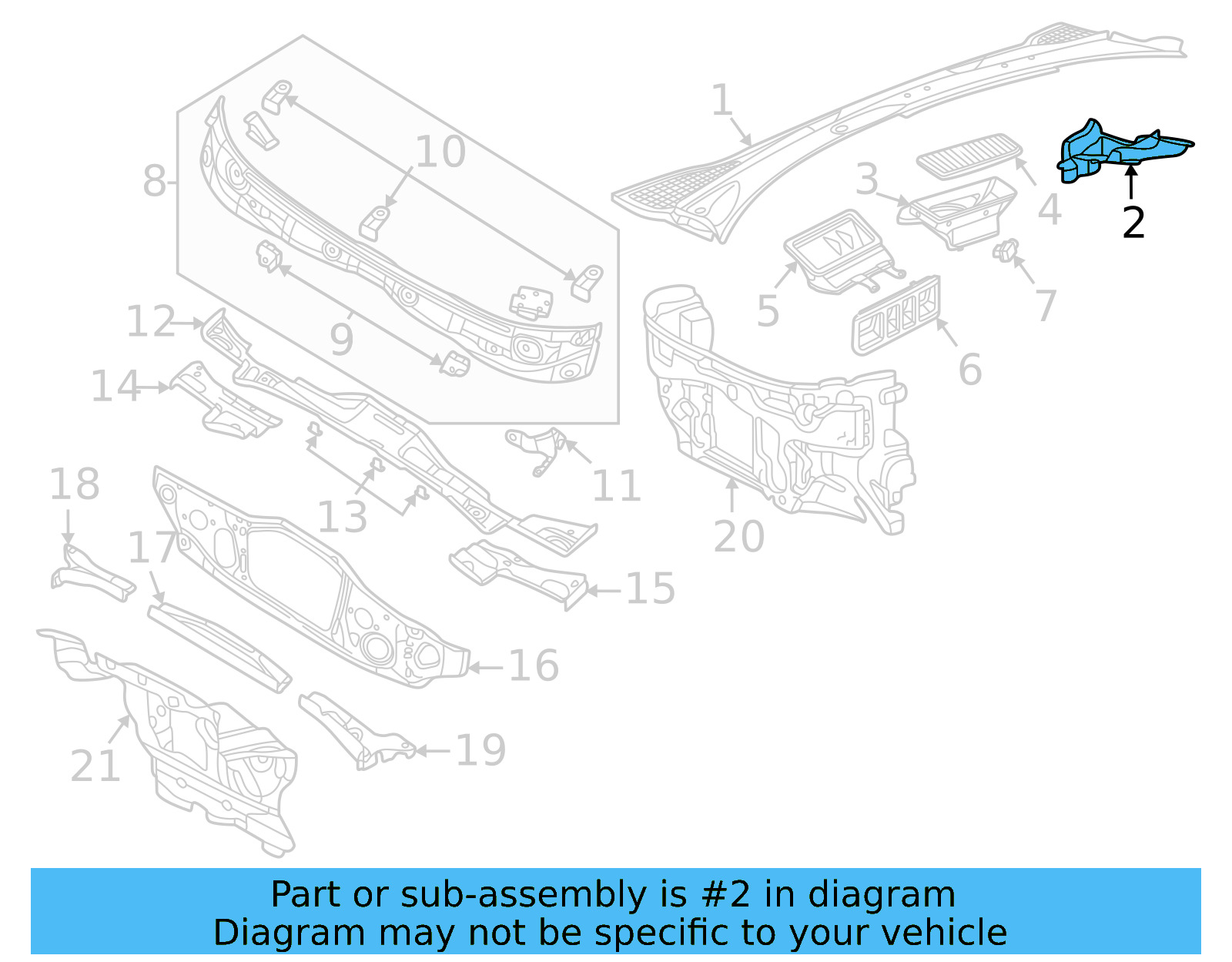 Corner Cover 11K-819-335-A-9B9 - View 4