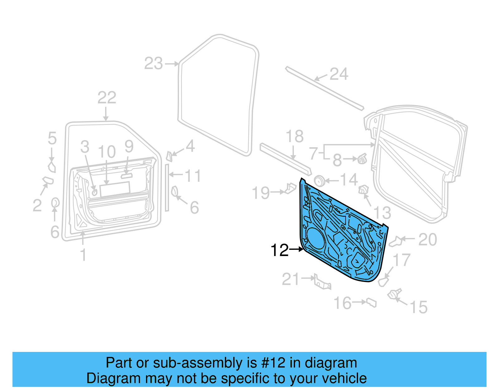 Inner Panel 7L6-837-729-N - View 3