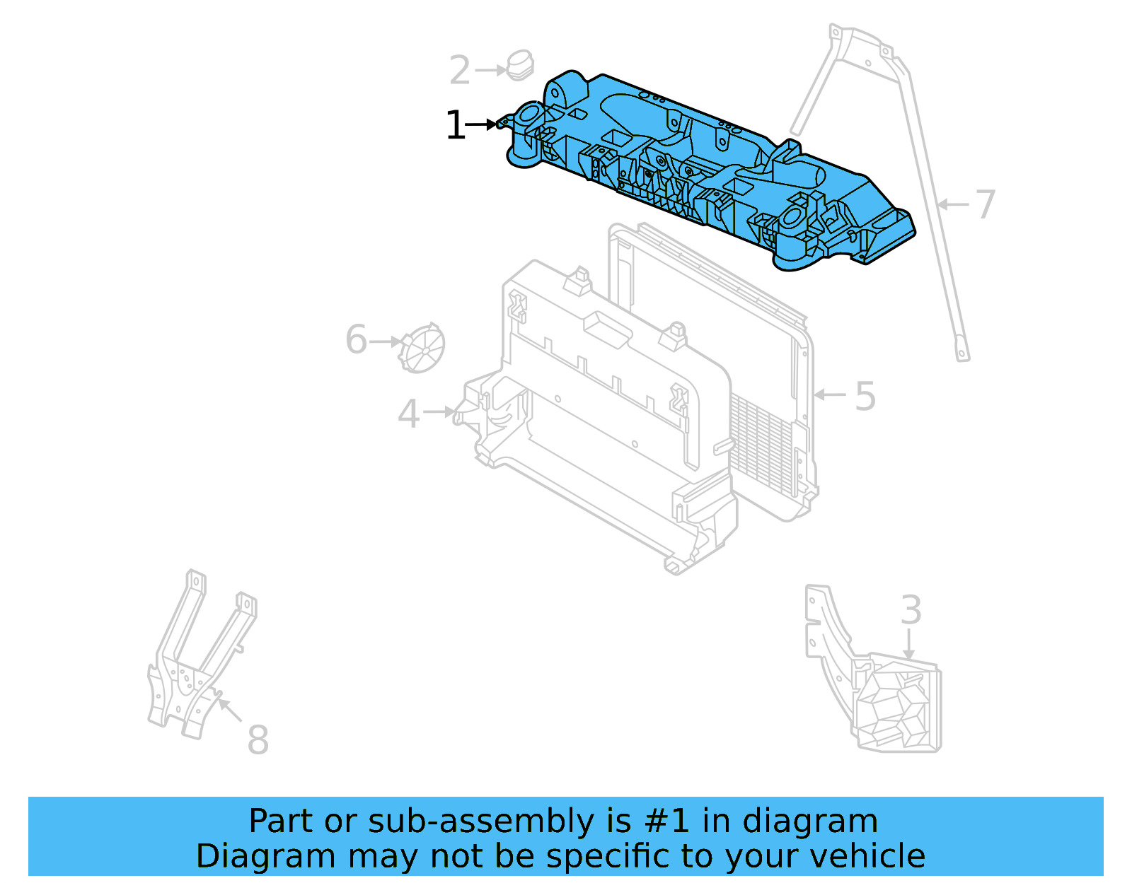 Radiator Support 11K-805-563 - View 3