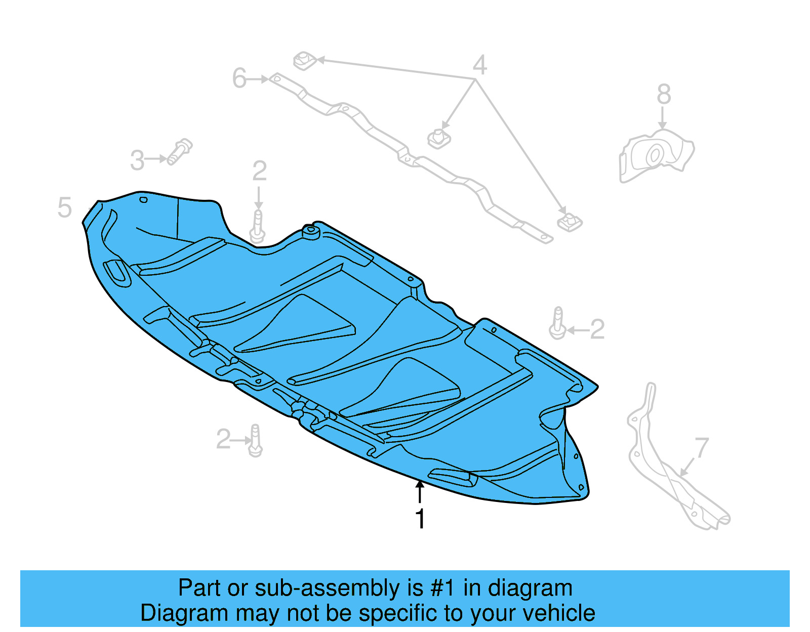 Front Deflector 3B7-825-235-A - View 4