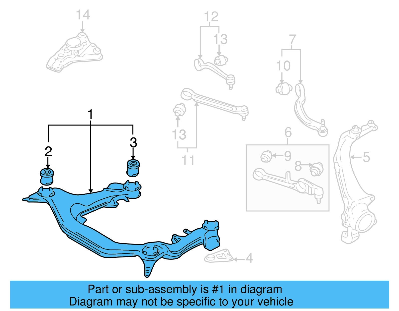 Suspension Cross 8D0399313BC - View 5