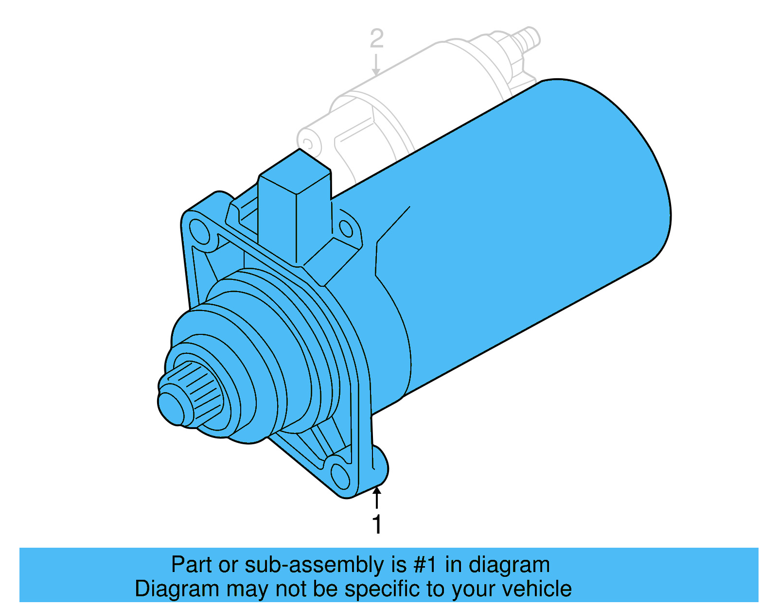 Starter Motor 02A-911-024-GX - View 3