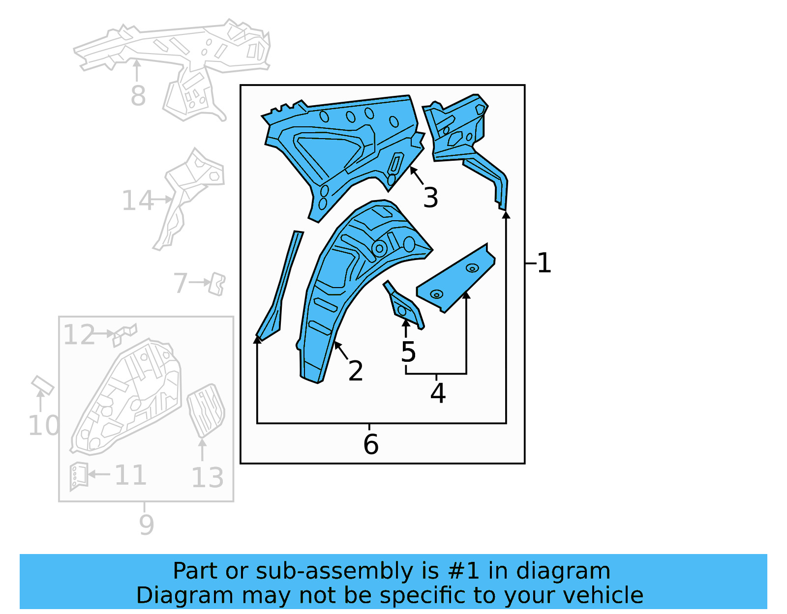 Inner Panel Assembly 17A-809-604-A - View 5