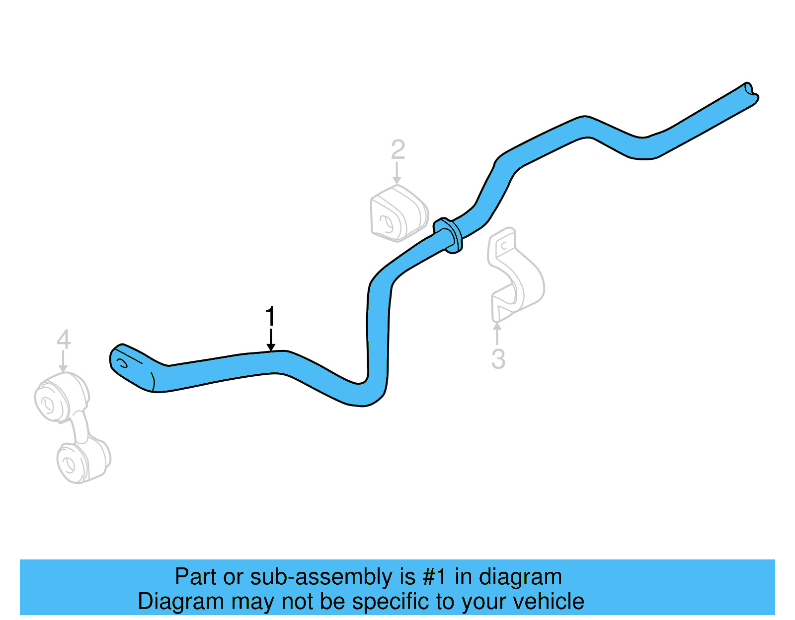 Stabilizer Bar 3B7-511-409 - View 4