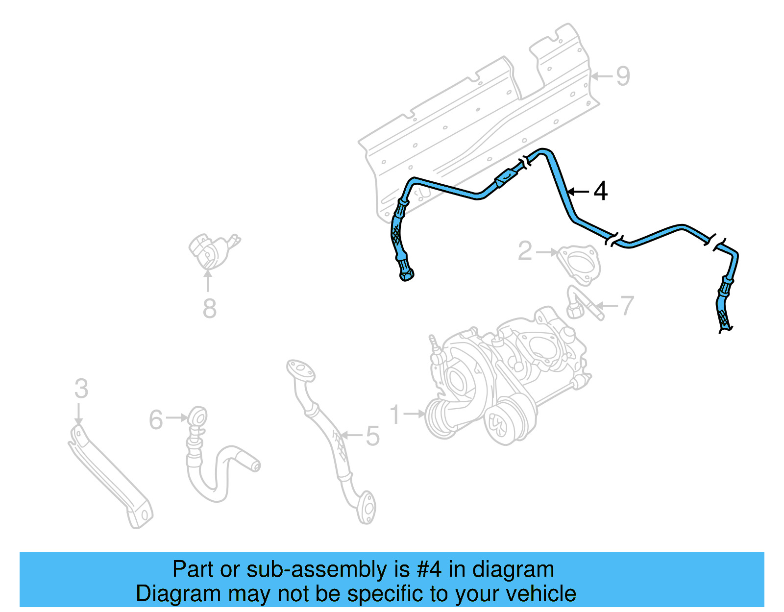 Oil Inlet Line 06B-145-771-P - View 7
