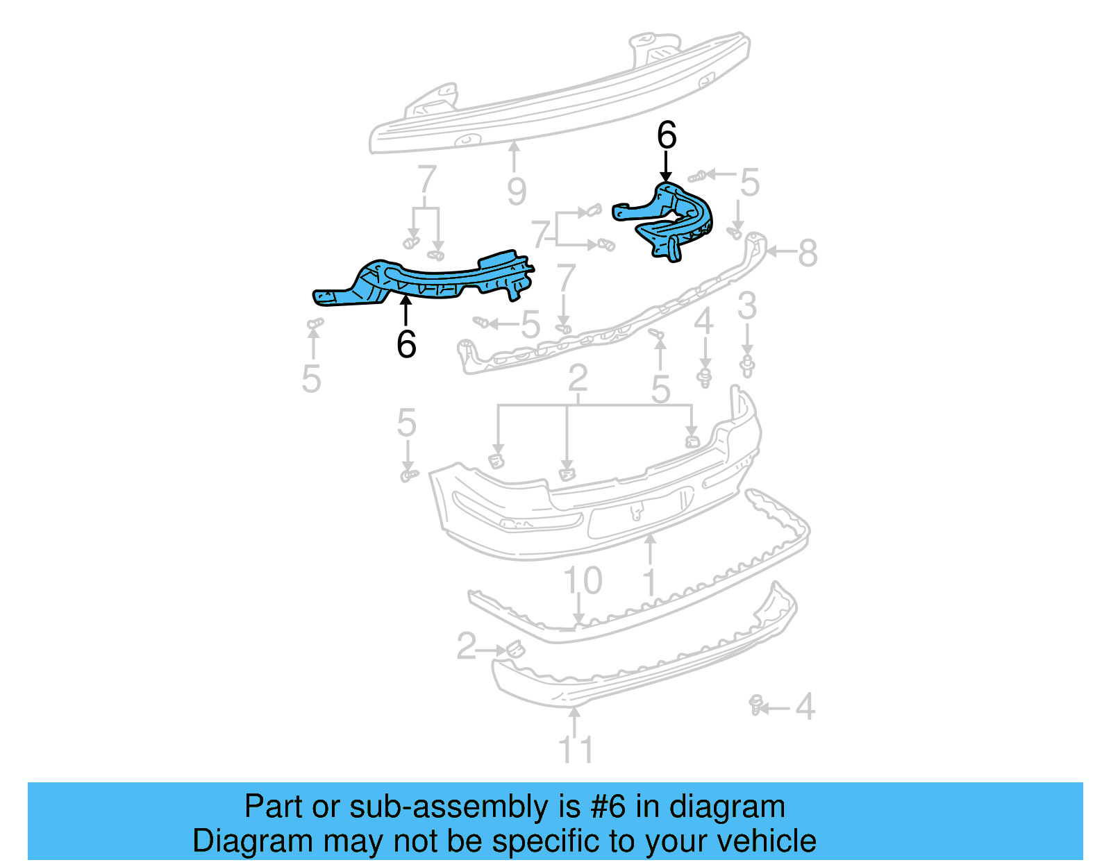 Guide Bracket 1J9-807-393 - View 6