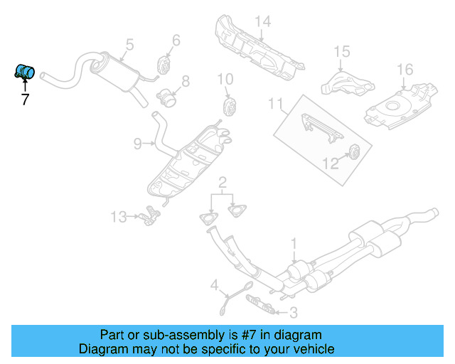 Rear Muffler Clamp 1K0-253-141-P - View 20
