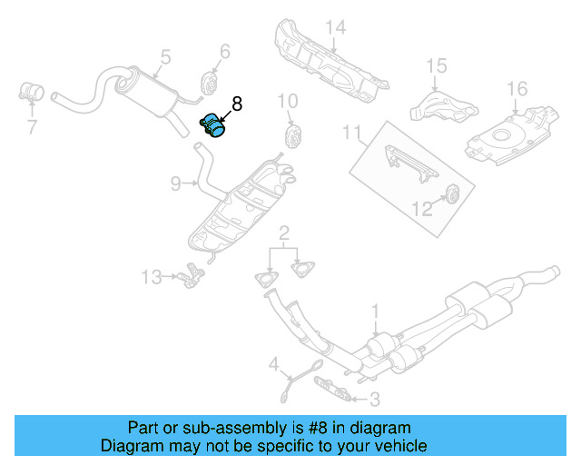 Muffler & Pipe Clamp 1K0-253-141-J - View 9