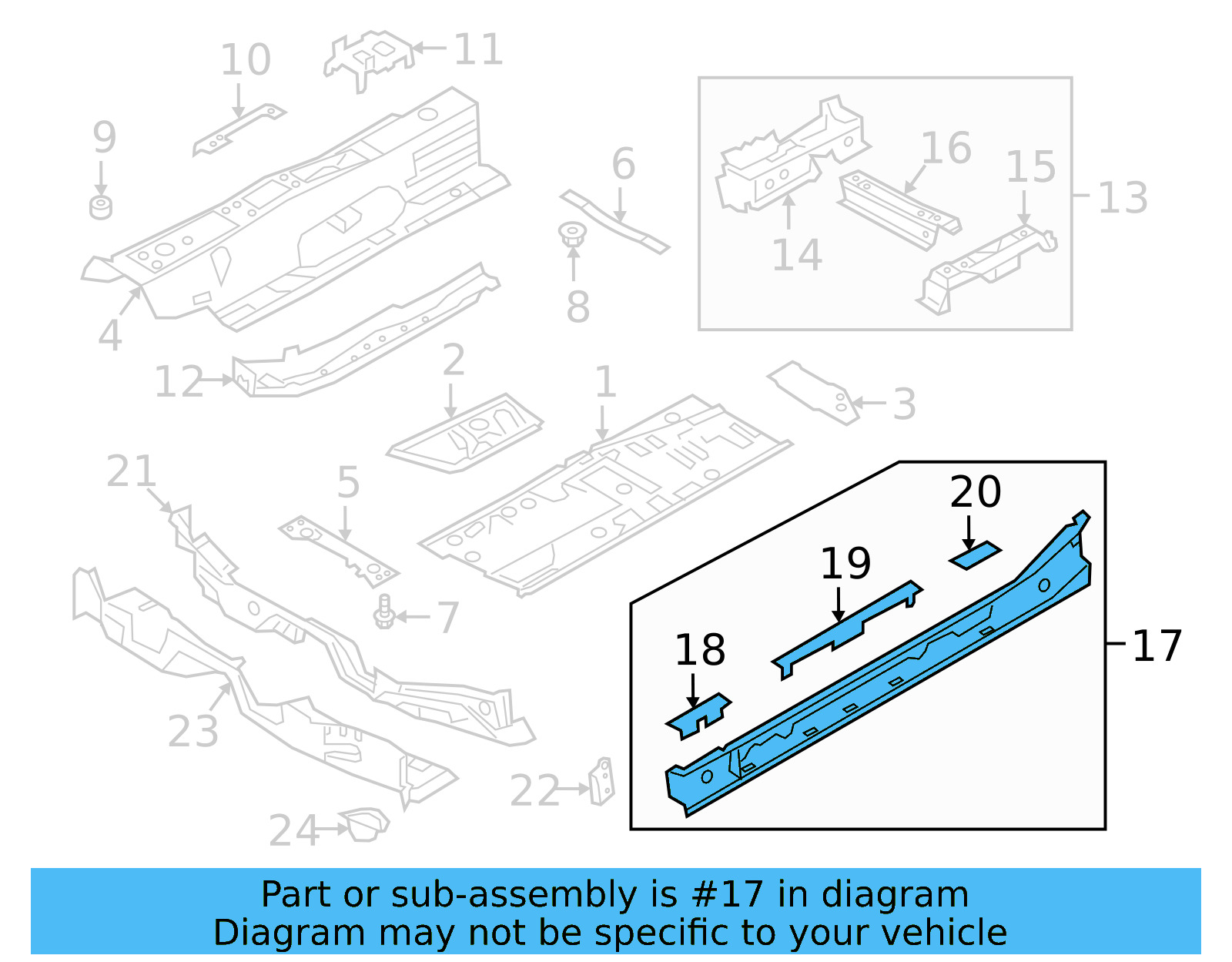Floor Sill 5Q0-801-251-L - View 4