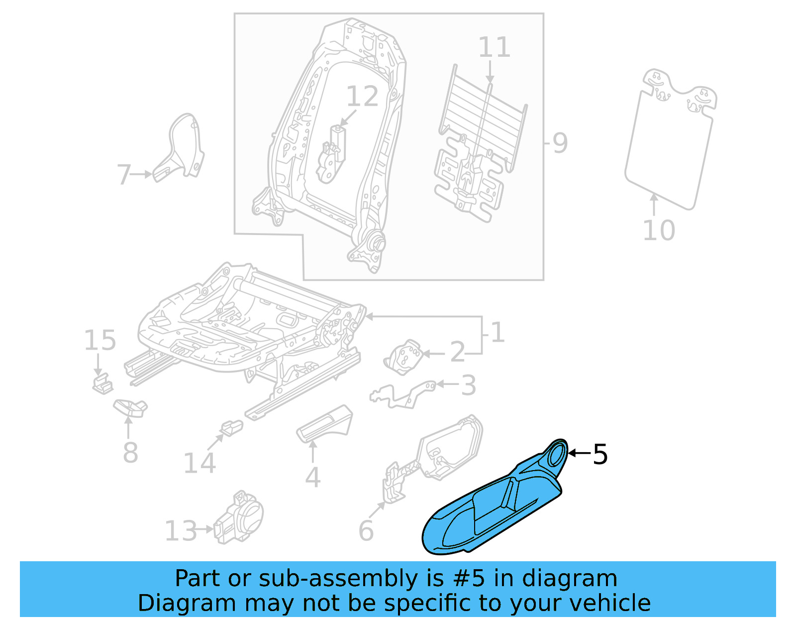 Side Cover 5H0-881-318-L-4PK - View 5