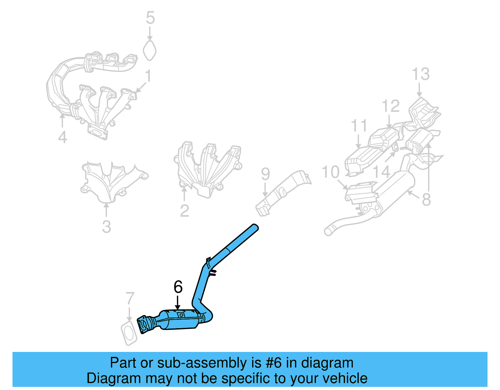 Catalytic Converter 7B0-254-502-A - View 4