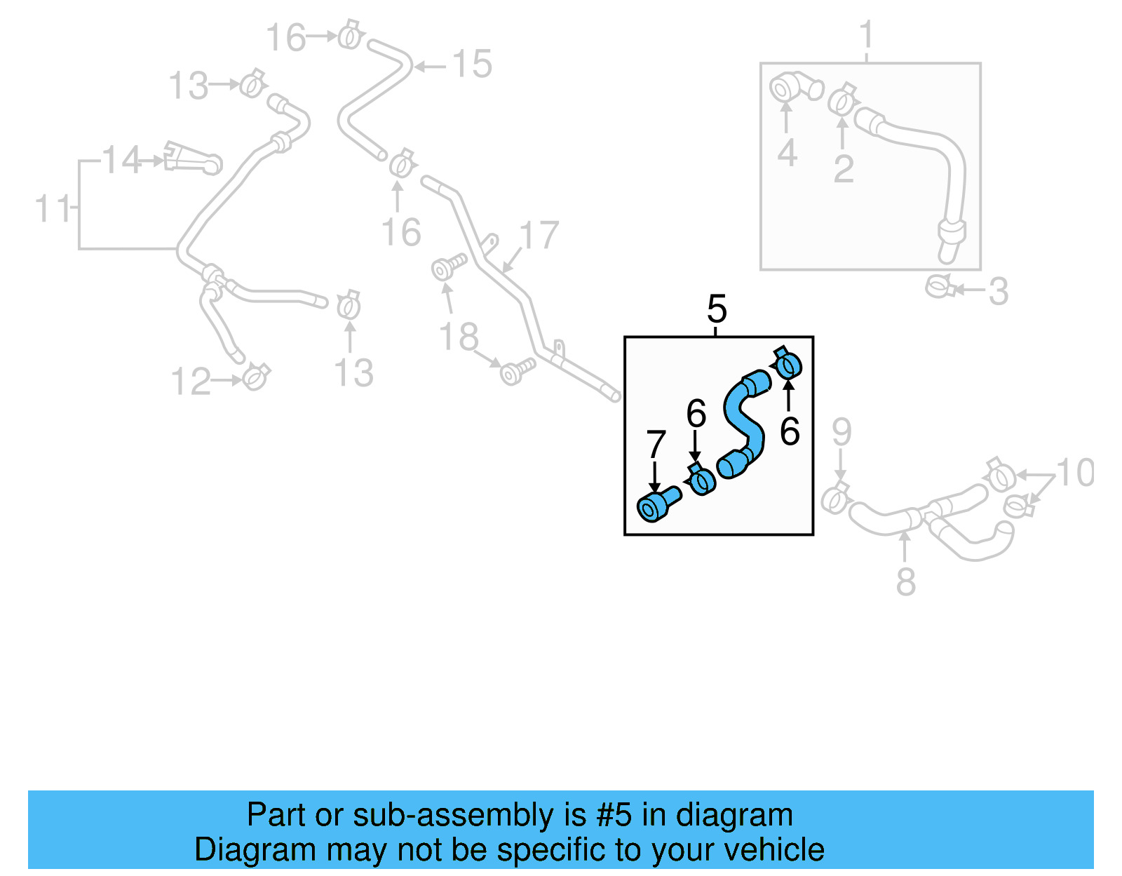 Lower Hose 5C0-122-101-H - View 5